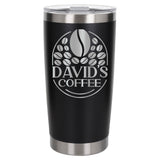 Black Thermal Metal Coffee Cup