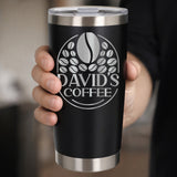 Black Thermal Metal Coffee Cup