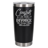 Black Thermal Metal Coffee Cup