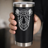 Black Thermal Metal Coffee Cup