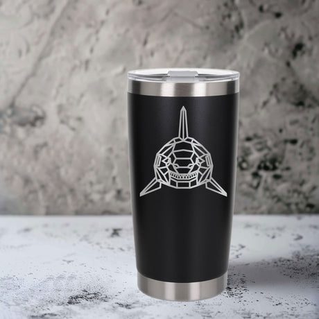 Black Thermal Metal Coffee Cup