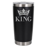 Black Thermal Metal Coffee Cup
