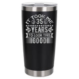 Black Thermal Metal Coffee Cup
