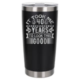 Black Thermal Metal Coffee Cup