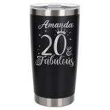 Black Thermal Metal Coffee Cup
