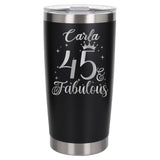 Black Thermal Metal Coffee Cup