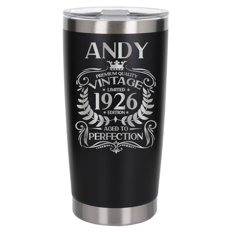 Black Thermal Metal Coffee Cup