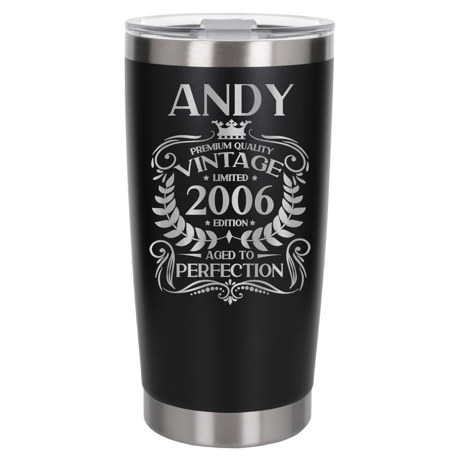 Black Thermal Metal Coffee Cup