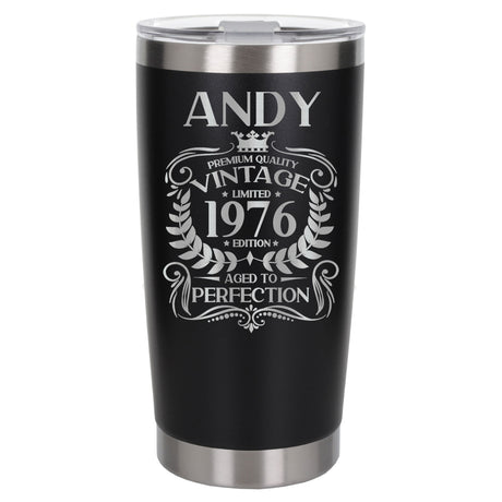 Black Thermal Metal Coffee Cup