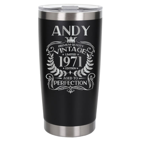 Black Thermal Metal Coffee Cup