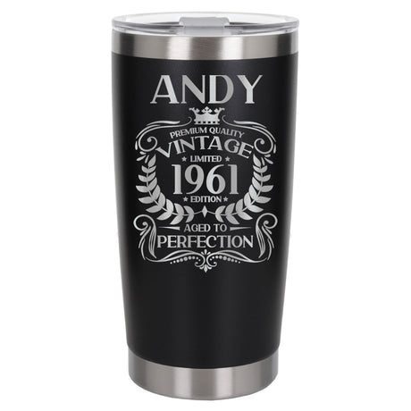 Black Thermal Metal Coffee Cup