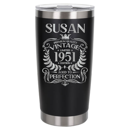 Black Thermal Metal Coffee Cup
