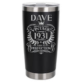 Black Thermal Metal Coffee Cup