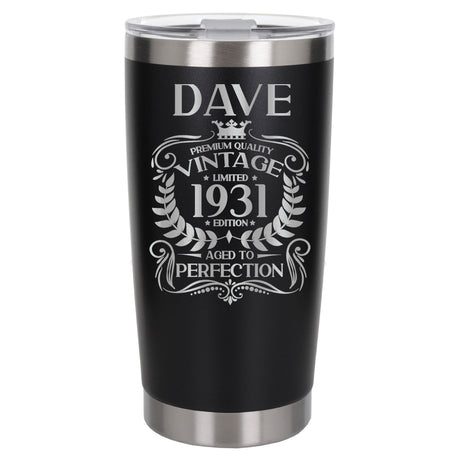 Black Thermal Metal Coffee Cup