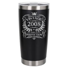 Black Thermal Metal Coffee Cup