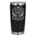 Black Thermal Metal Coffee Cup