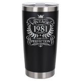 Black Thermal Metal Coffee Cup