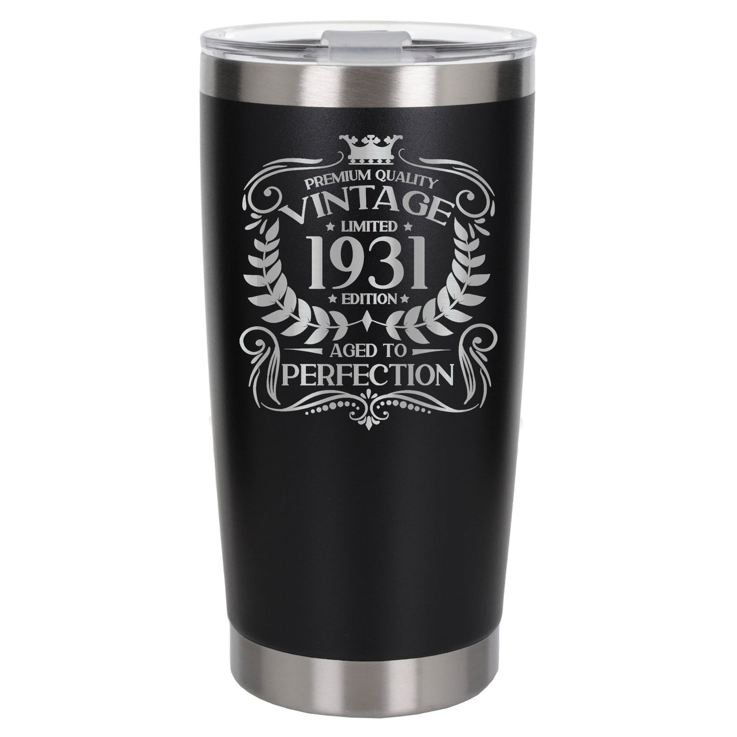 Black Thermal Metal Coffee Cup