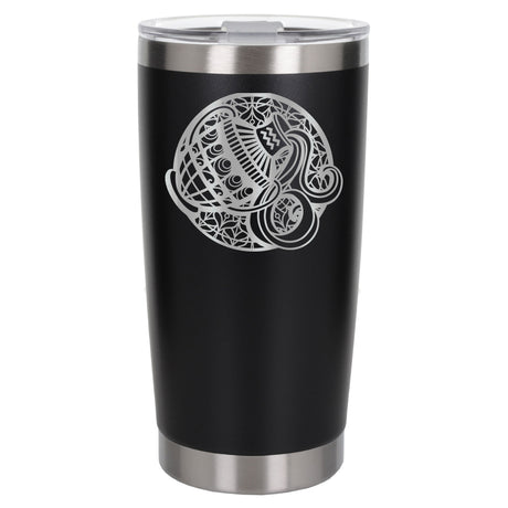 Black Thermal Metal Coffee Cup