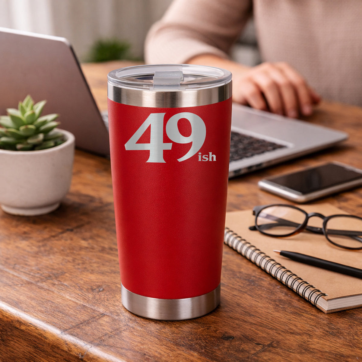 Red Thermal Metal Coffee Cup