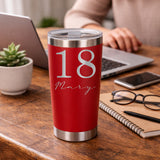Red Thermal Metal Coffee Cup