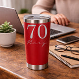 Red Thermal Metal Coffee Cup