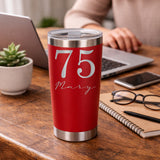 Red Thermal Metal Coffee Cup