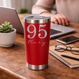 Red Thermal Metal Coffee Cup