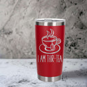 Red Thermal Metal Coffee Cup