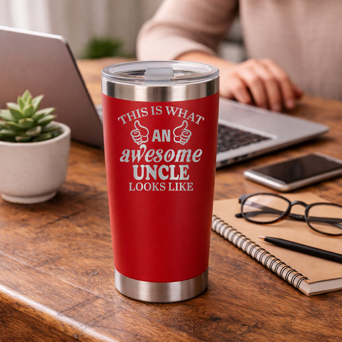Red Thermal Metal Coffee Cup