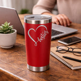 Red Thermal Metal Coffee Cup