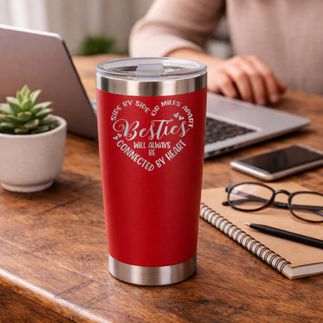 Red Thermal Metal Coffee Cup
