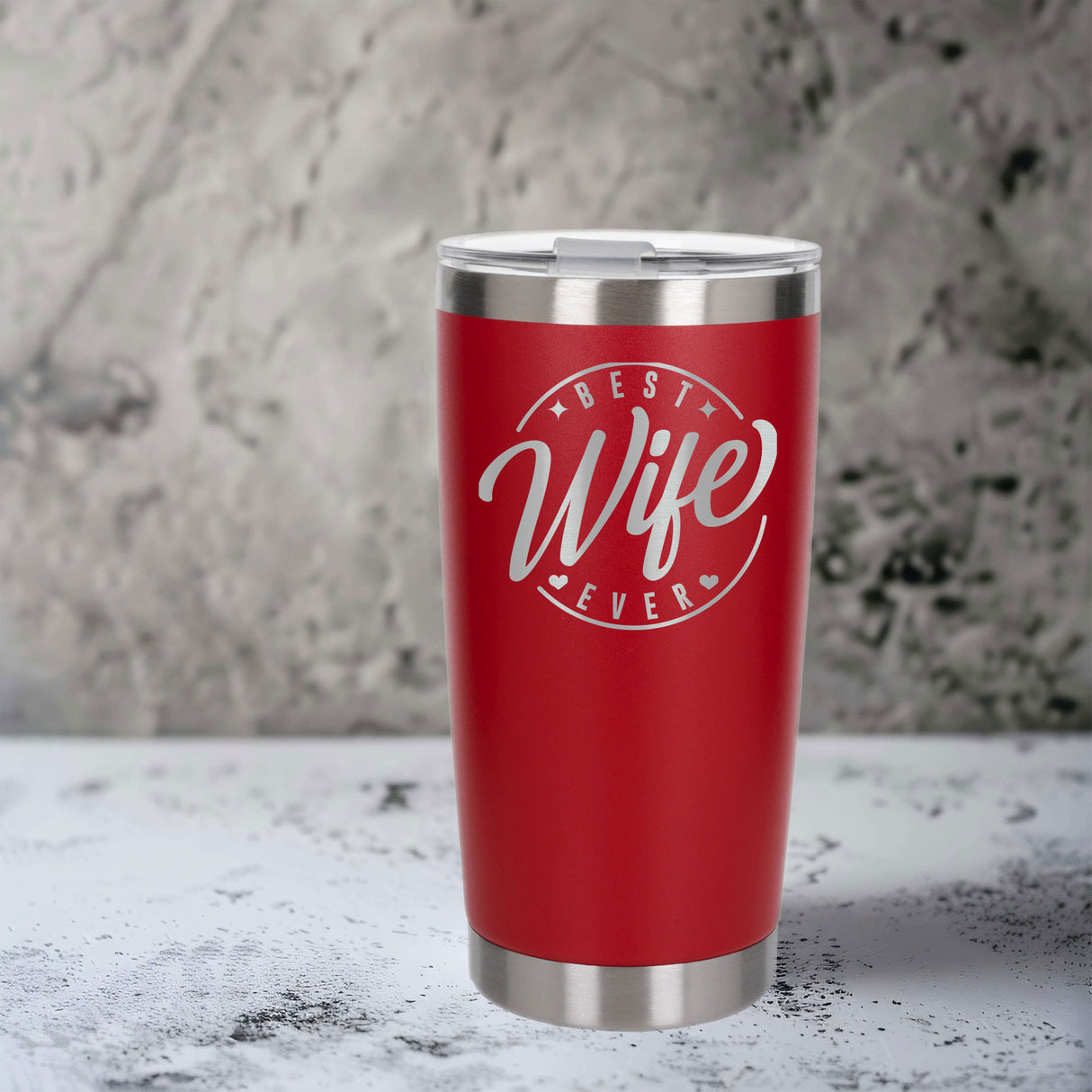 Red Thermal Metal Coffee Cup