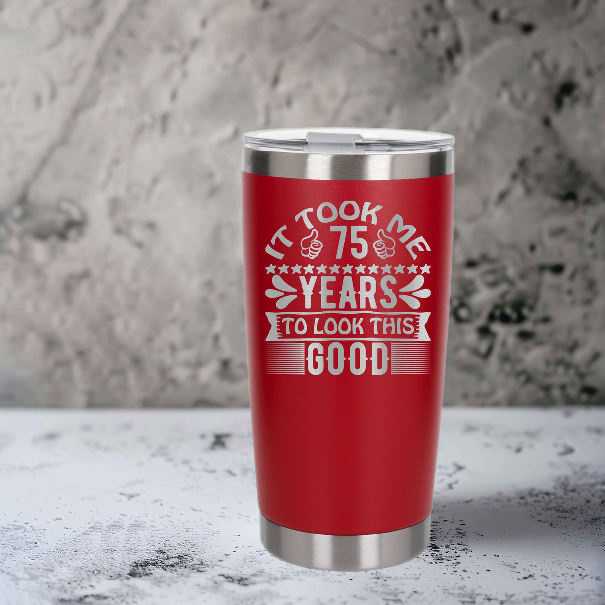 Red Thermal Metal Coffee Cup