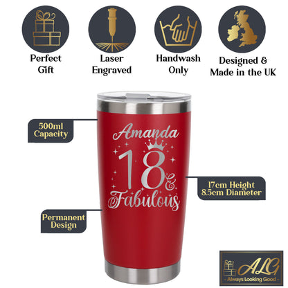 Red Thermal Metal Coffee Cup