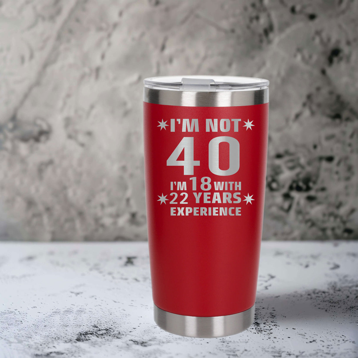 Red Thermal Metal Coffee Cup