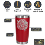 Red Thermal Metal Coffee Cup