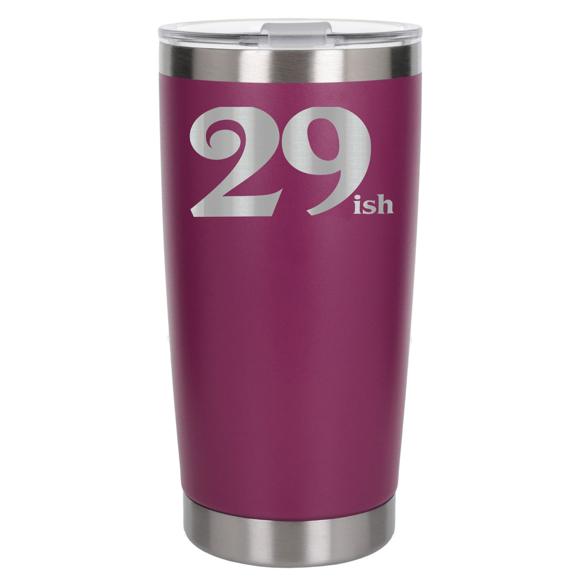 Dark Pink Thermal Metal Coffee Cup