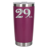 Dark Pink Thermal Metal Coffee Cup