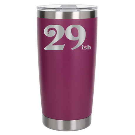 Dark Pink Thermal Metal Coffee Cup
