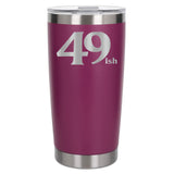 Dark Pink Thermal Metal Coffee Cup