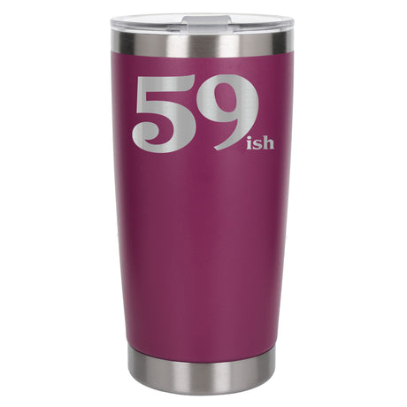 Dark Pink Thermal Metal Coffee Cup