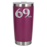 Dark Pink Thermal Metal Coffee Cup