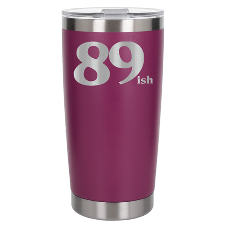 Dark Pink Thermal Metal Coffee Cup