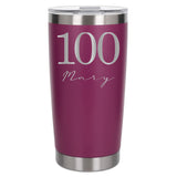 Dark Pink Thermal Metal Coffee Cup
