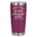 Dark Pink Thermal Metal Coffee Cup