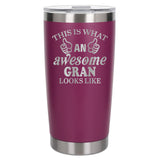 Dark Pink Thermal Metal Coffee Cup