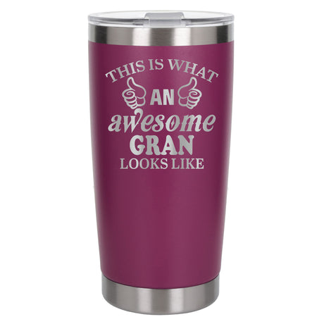 Dark Pink Thermal Metal Coffee Cup