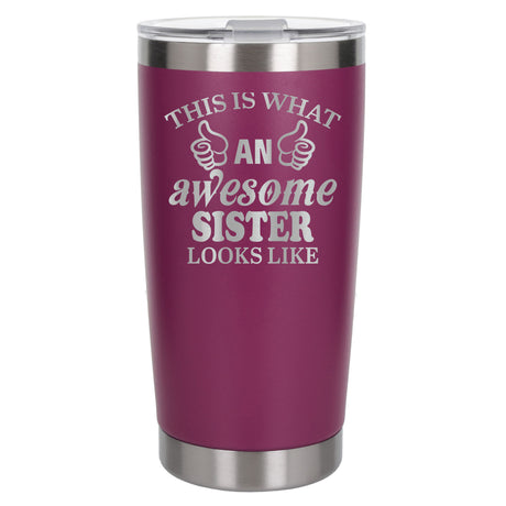 Dark Pink Thermal Metal Coffee Cup