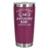Dark Pink Thermal Metal Coffee Cup